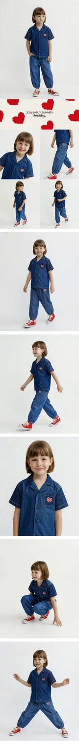 Детские джинсовые брюки-баллоны Bb Heart синие от Belita&Boys — фото 2