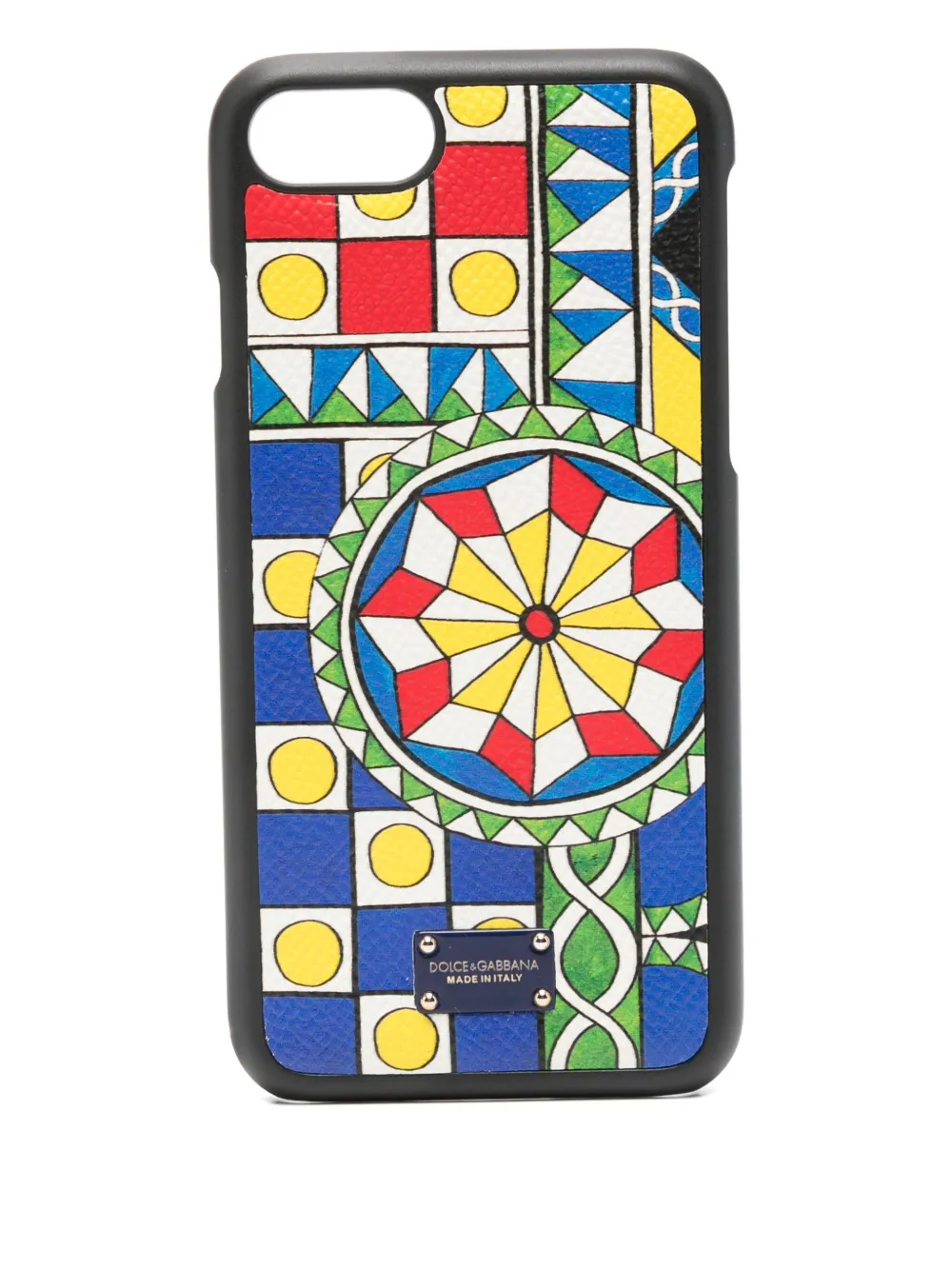 

Чехол для iPhone 7 и 8 с геометричным принтом Dolce & Gabbana, синий