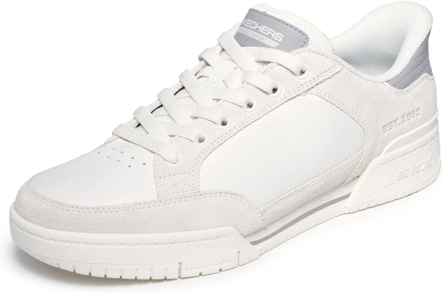 Мужские кроссовки Skechers Recoil Persius, Pu Leather Suede Pig Dirty White