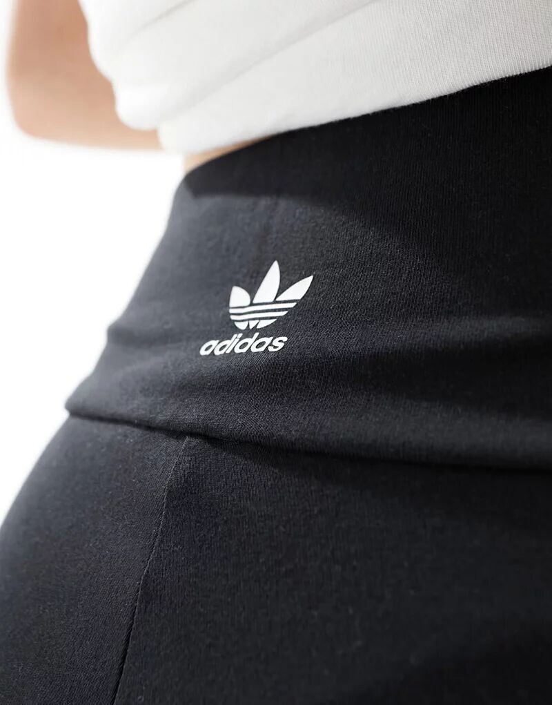 Черные леггинсы с 3 полосками adidas Originals — фото 4