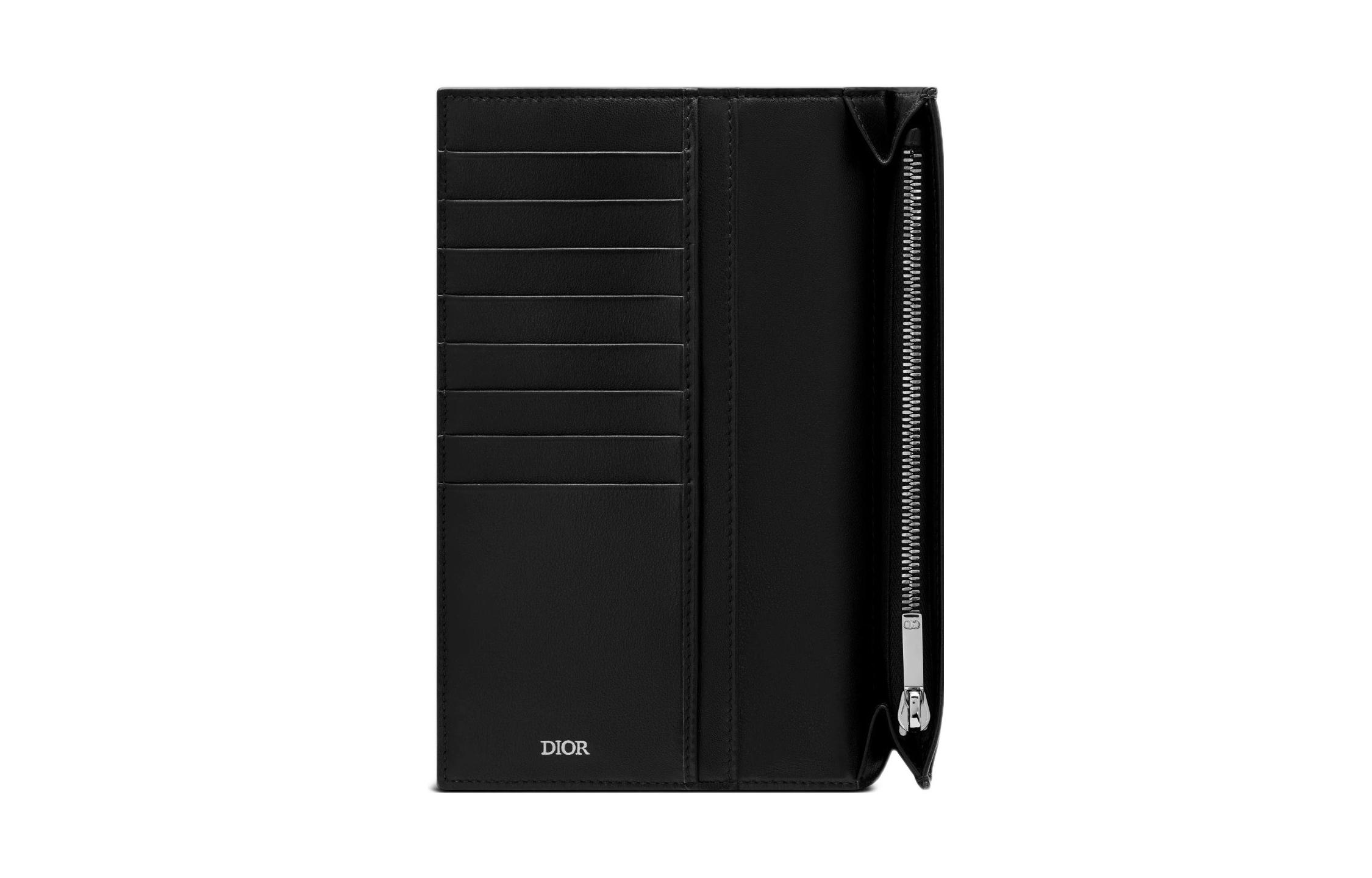 Кошелек с вышивкой для мужчин, черный DIOR, box(basic set+box) — фото 2