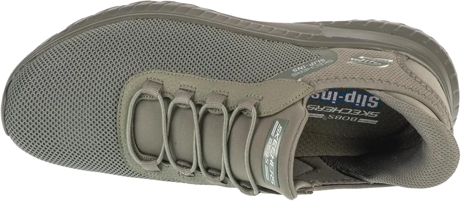 Мужские кроссовки для ходьбы Skechers Bobs Squad Chaos Tough, Green — фото 3