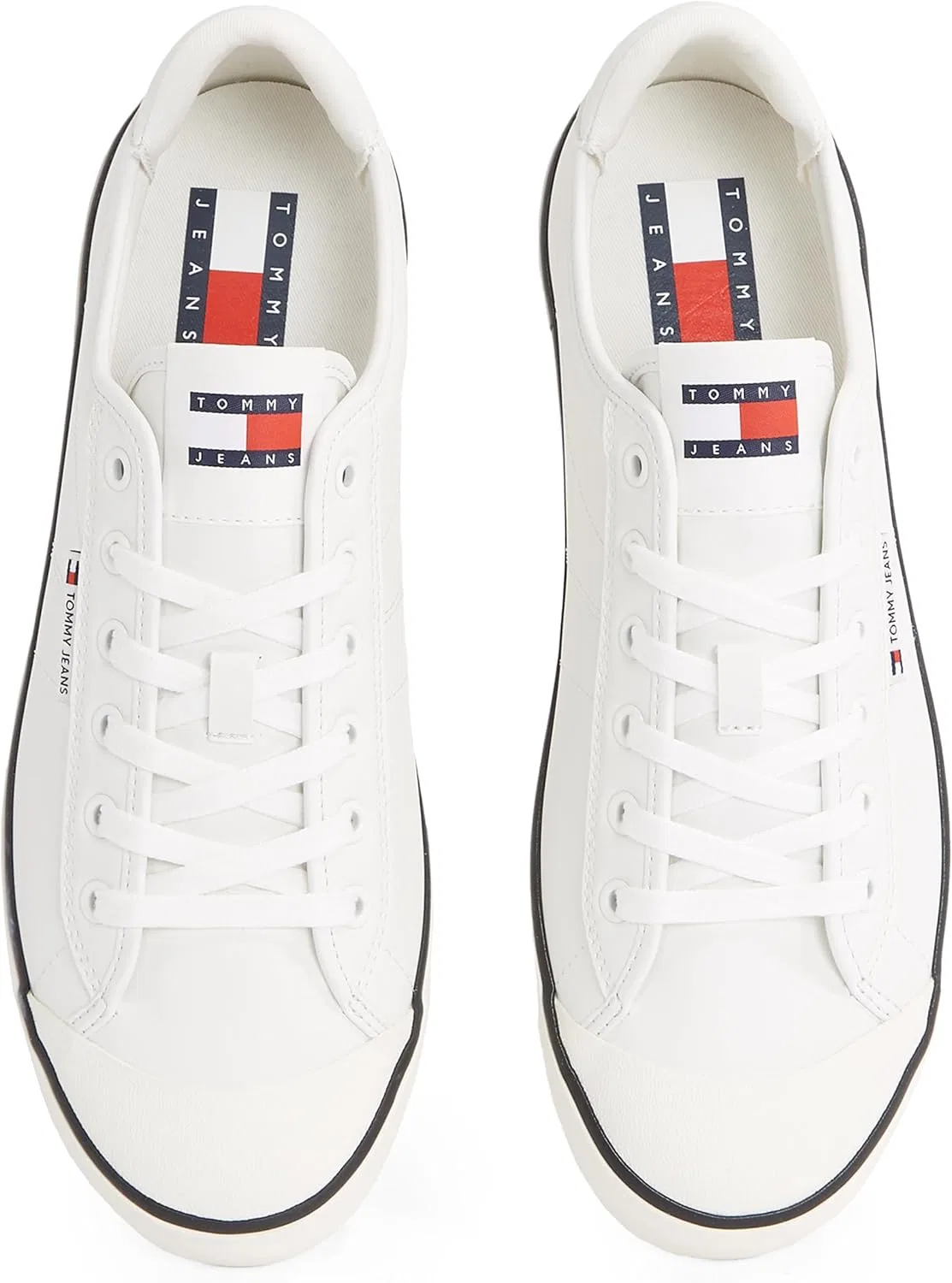 Кроссовки Tommy Jeans Herren Vulcanized Sneaker Bumper Low Top, Pink Ecru — фото 4