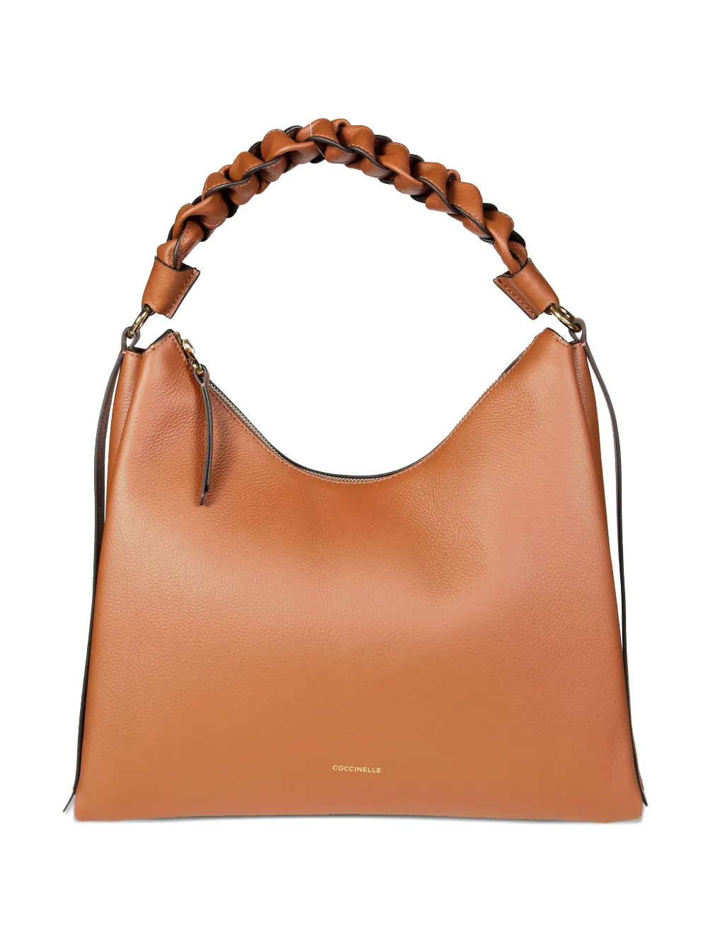 

Сумка на плечо Boheme среднего размера с плетеной ручкой Coccinelle, коричневый