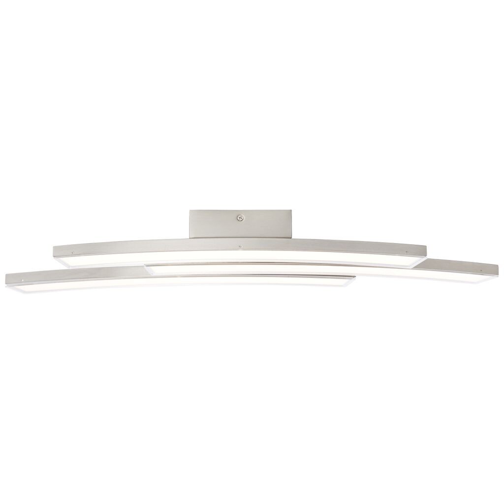 

Brilliant Lamp Elaine Светодиодный настенный и потолочный светильник с 3 лампами, матовый никель, серебро