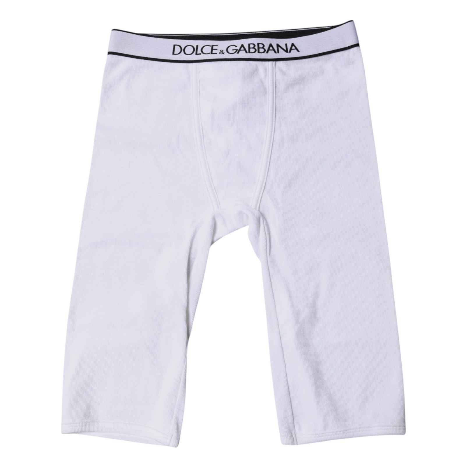 Укороченные колготки из хлопка с белым логотипом Dolce & Gabbana — фото 2