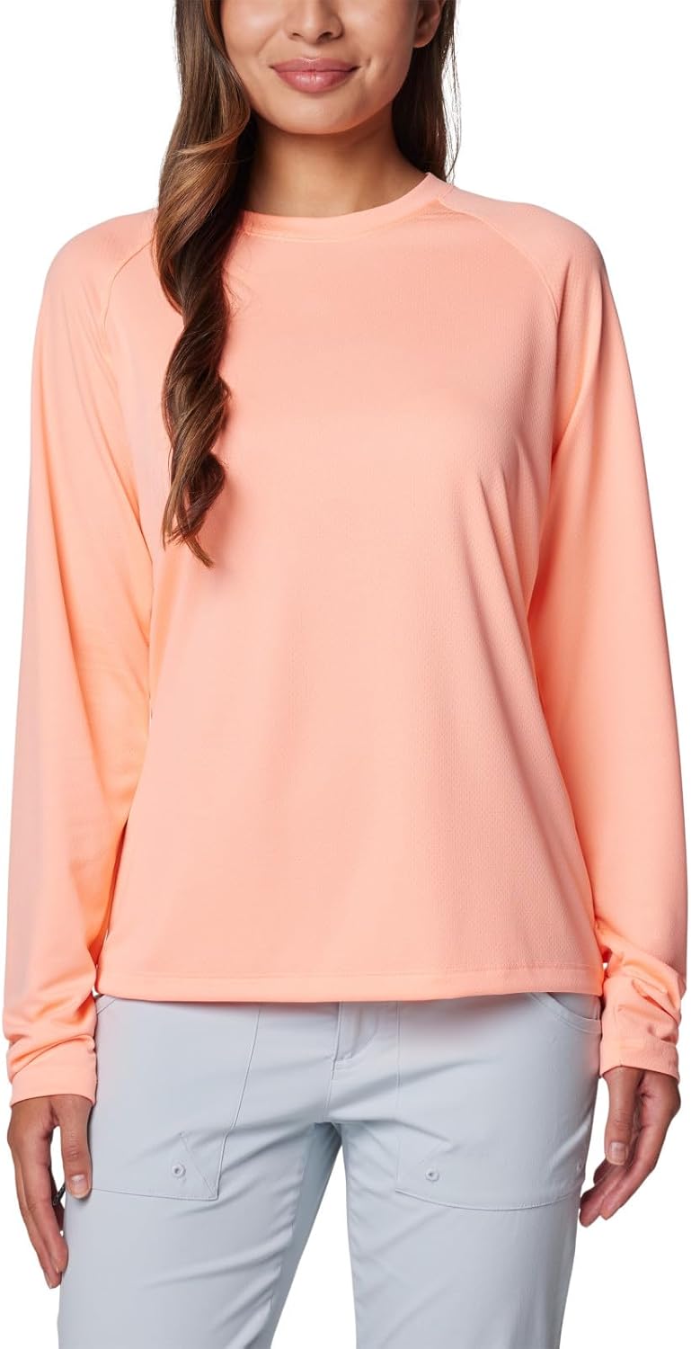 

Женская футболка Columbia PFG Solar Stream с длинным рукавом, Tiki Pink