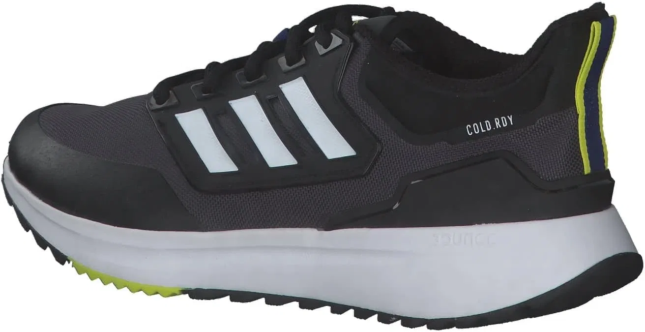 Мужские беговые кроссовки Adidas Eq21 Run Cold.rdy, цвет Carbon Core, черный и серый, три цвета — фото 3