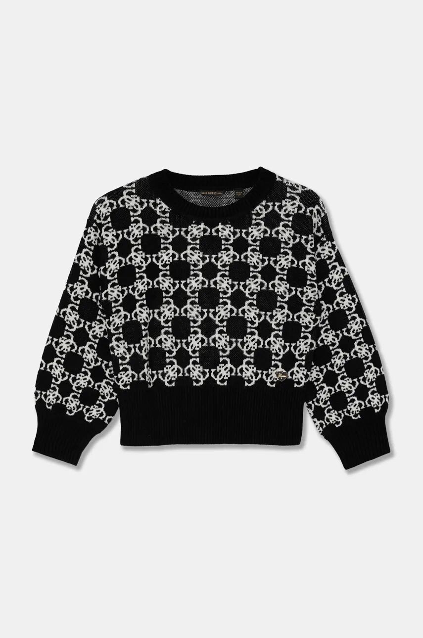 

Детский свитер Guess из смесовой шерсти, черный
