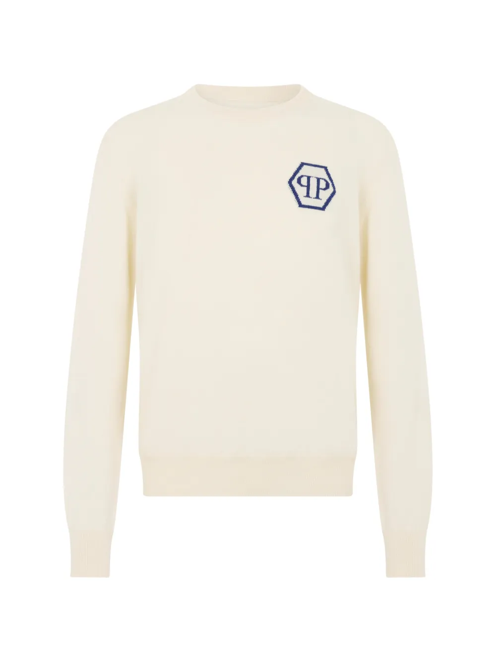 

Кашемировый джемпер с логотипом Hexagon Philipp Plein, бежевый