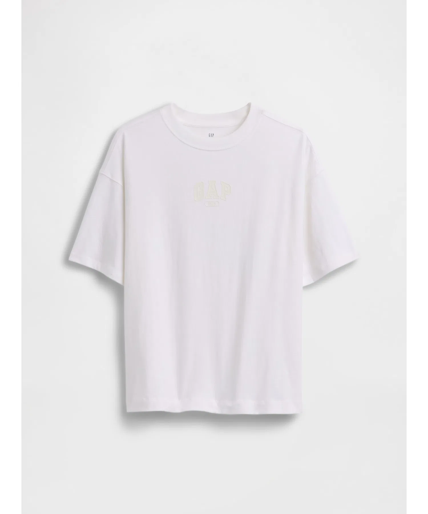 Детская футболка GAP Oversize с логотипом GAP1969 белая
