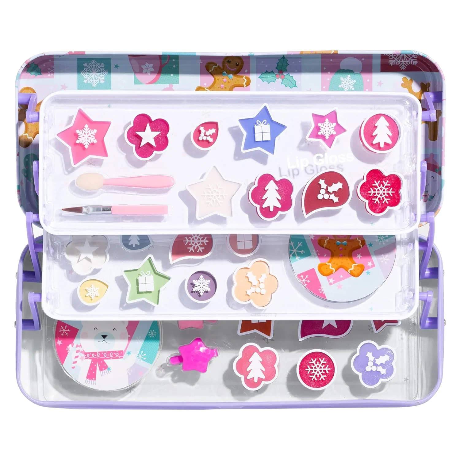 Детский подарочный набор для макияжа «3-Tier Lip & Face Tin» от Lip Smacker Lip Smacker — фото 2