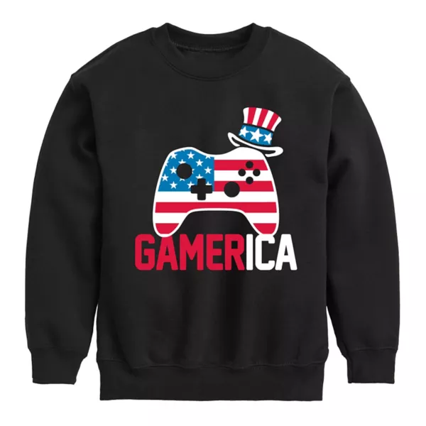 

Мальчики 8-20 флисовая толстовка Gamerica Licensed Character, черный