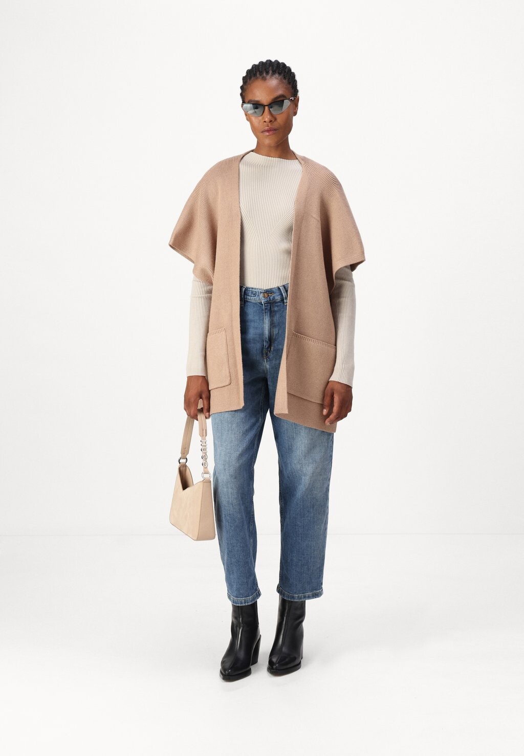 

Кардиган KNITTED CAPE TWINSET, коричневый