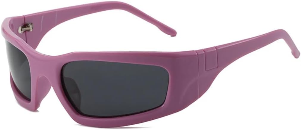 

Солнцезащитные очки «кошачий глаз» для женщин в стиле панк, спортивные, ретро, ​​для мужчин, для активного отдыха и вождения, защита от УФ-излучения UV400 UUPTTPL, Purple Grey