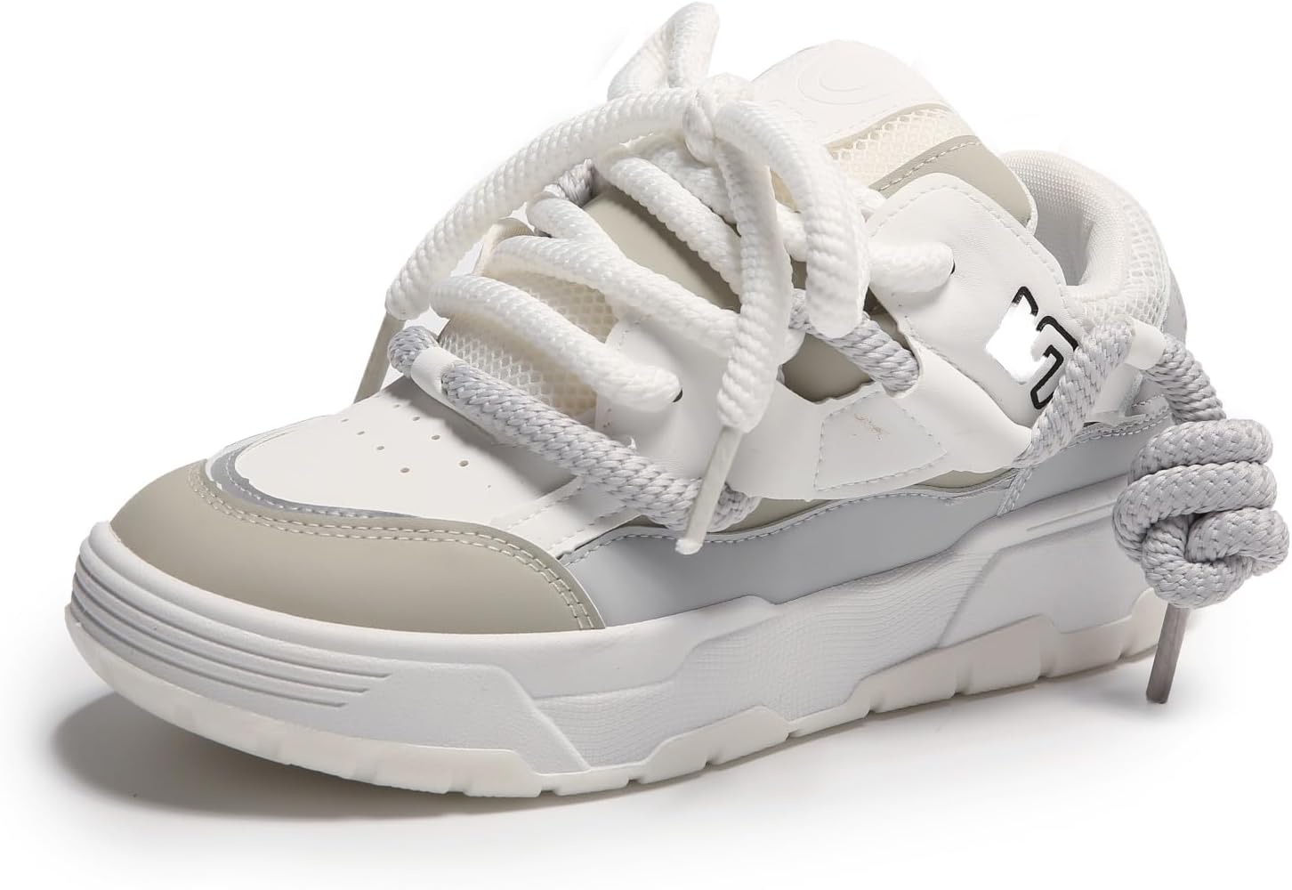 

Мужские кроссовки для ходьбы с массивной подошвой, спортивные повседневные обувь для зала, дышащие кроссовки для бега и модные кеды, легкая и комфортная обувь для ходьбы для мужчин Generic, серый