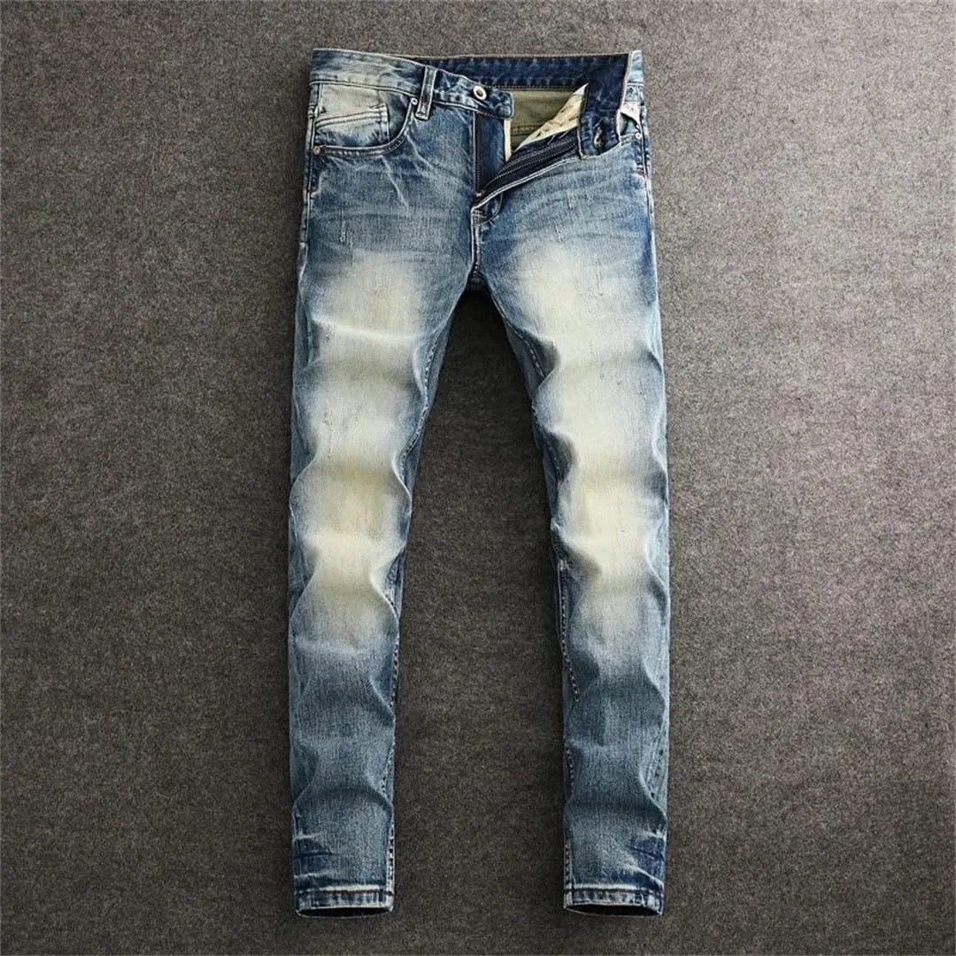 Джинсы стирка ретро Retro Washed Blue — фото 2