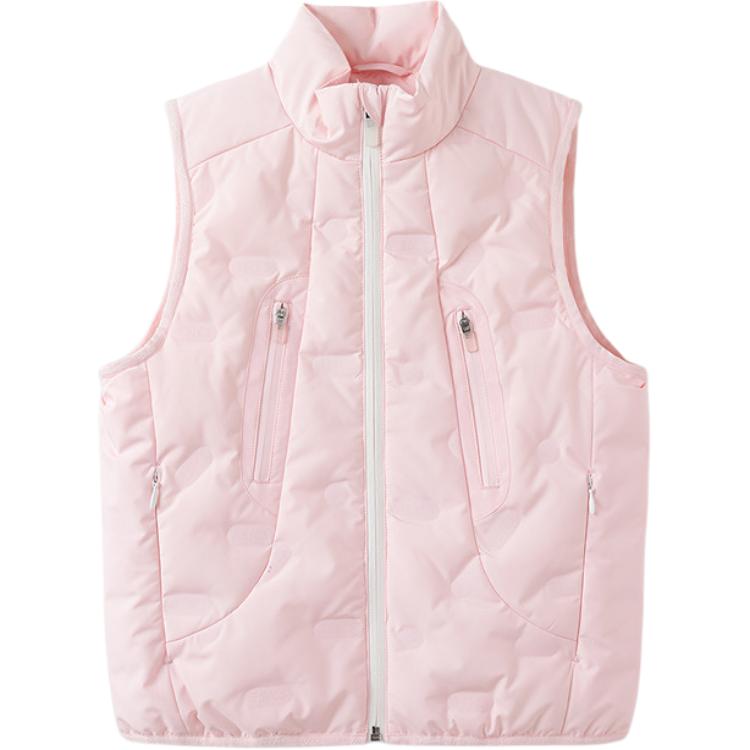 Детская пуховая жилетка Grade School Down Vest ASICS, светло-розовый — фото 3