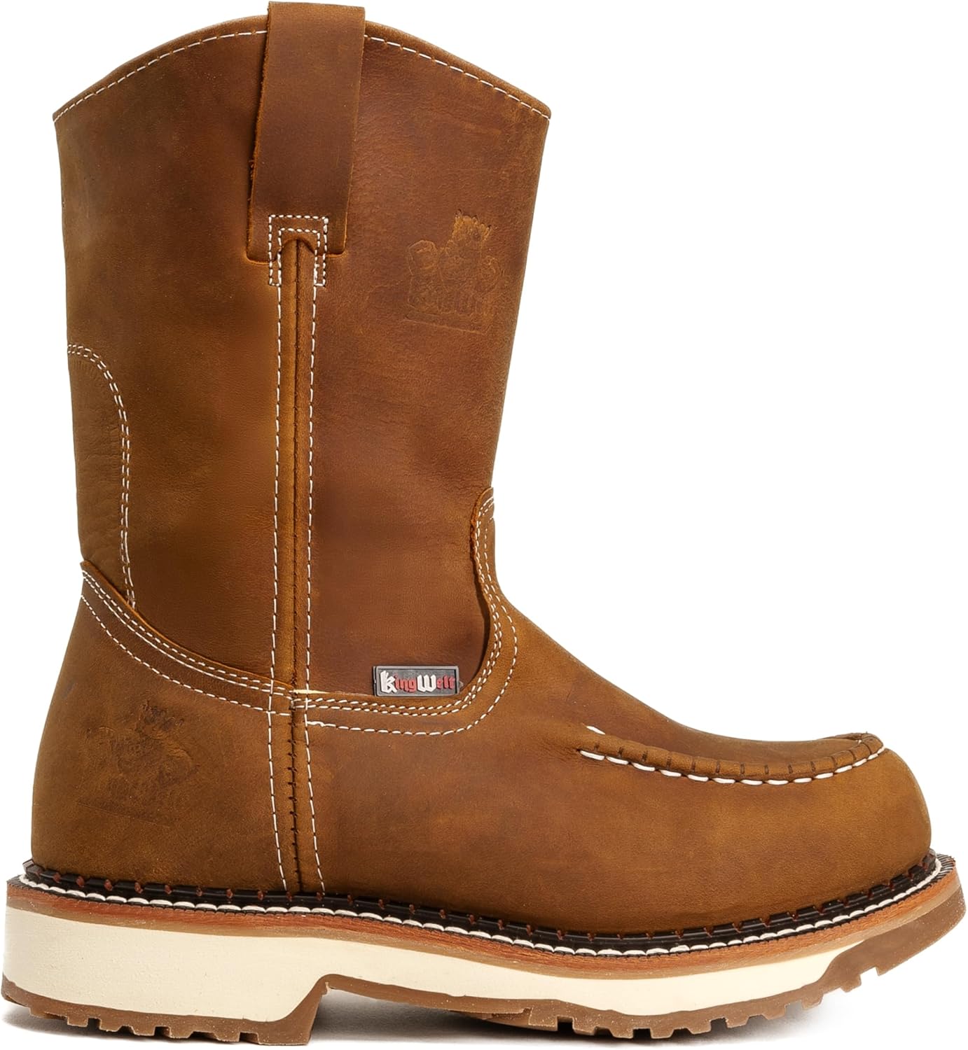 

Ботинки King Welt Lasso для мужчин, 25 см, с двухслойной подошвой, носок-мокасин, противоскользящие, Tabacco