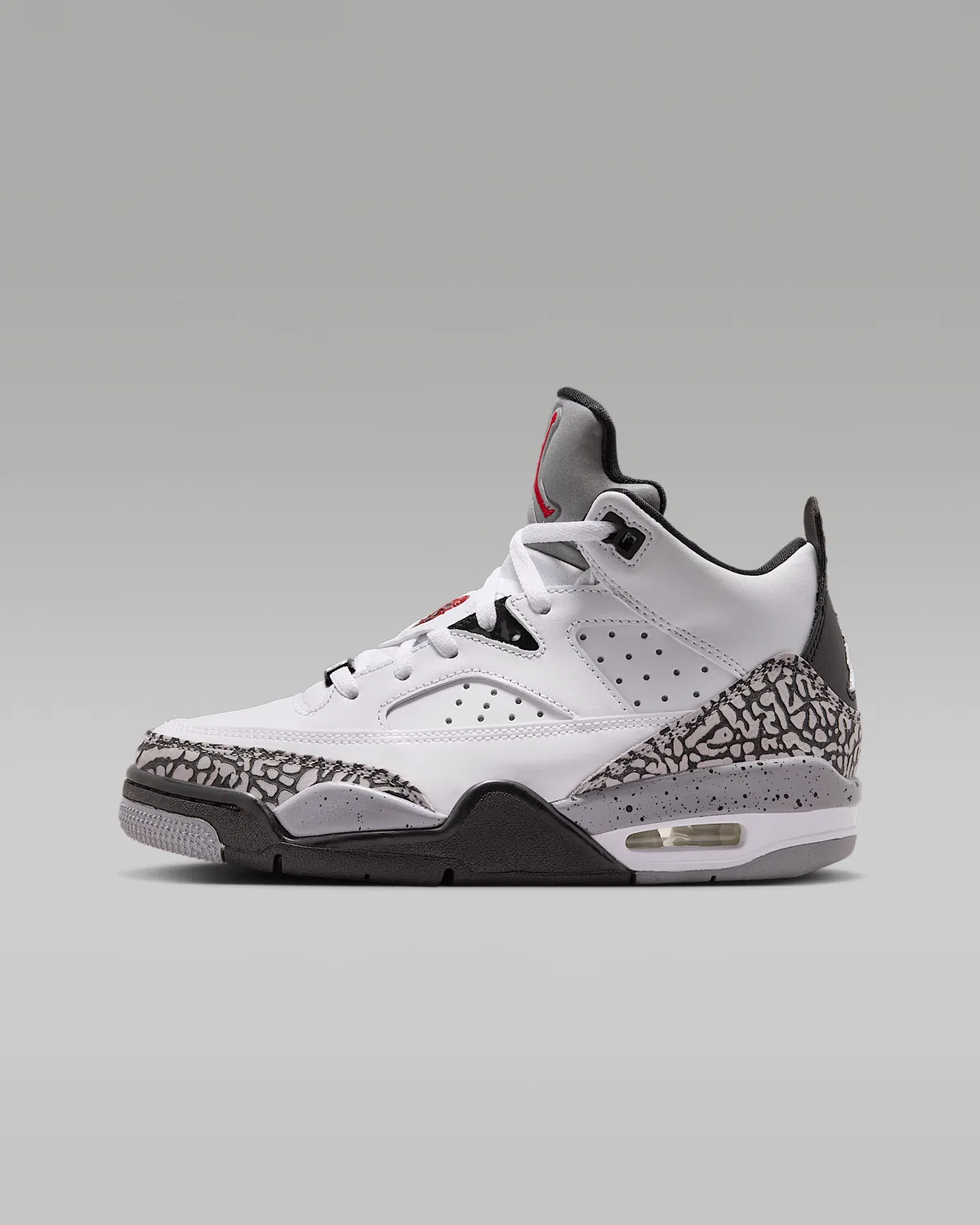 Кроссовки Jordan Son of Mars Low для детей, White/Black/Cement Grey/Gym Red