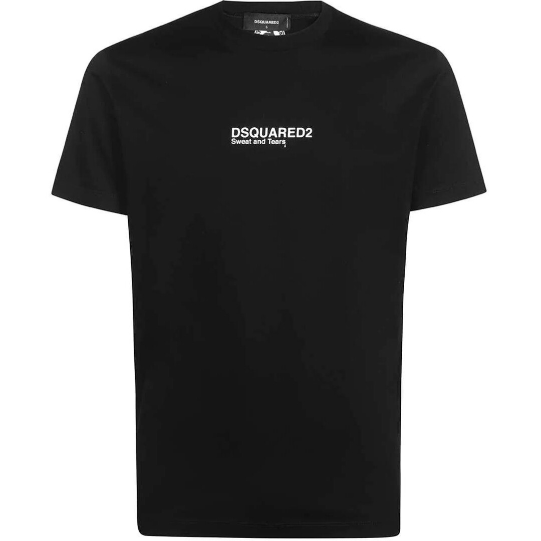 

Классная футболка с логотипом sweat and tears Dsquared2, черный