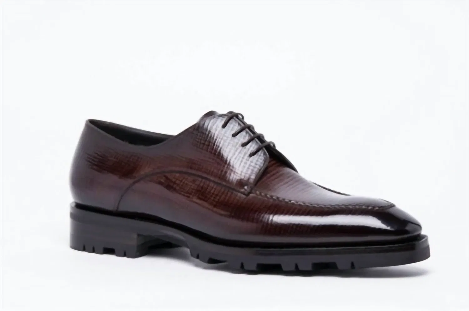 Santoni Мужские лоферы Hank темно-коричневого цвета