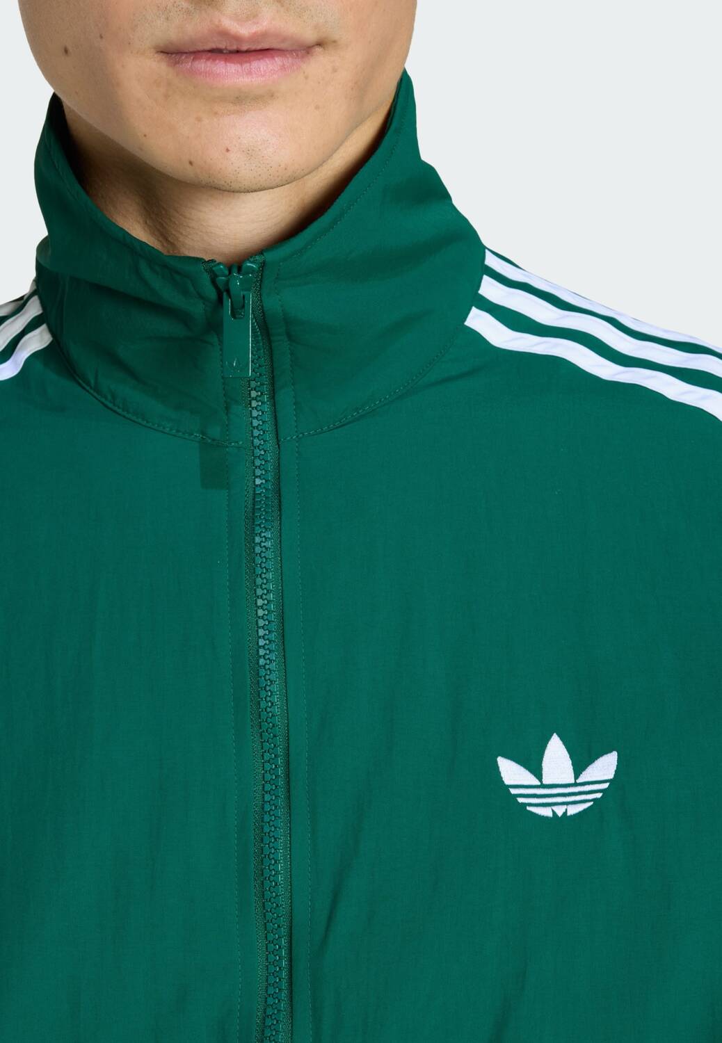 Adidas Originals Куртка межсезонная 'Firebird' в темно-зеленом цвете — фото 4