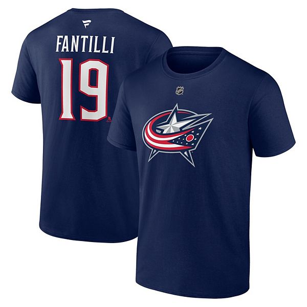 

Футболка с именем и номером Adam Fantilli Columbus Blue Jackets Fanatics