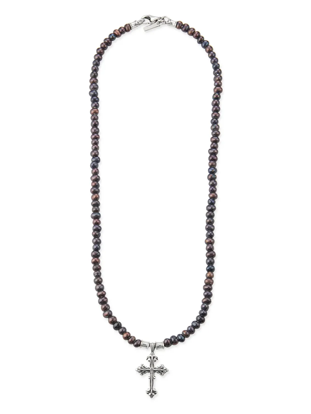 

Колье Avelli Cross с жемчугом Emanuele Bicocchi, серебяный