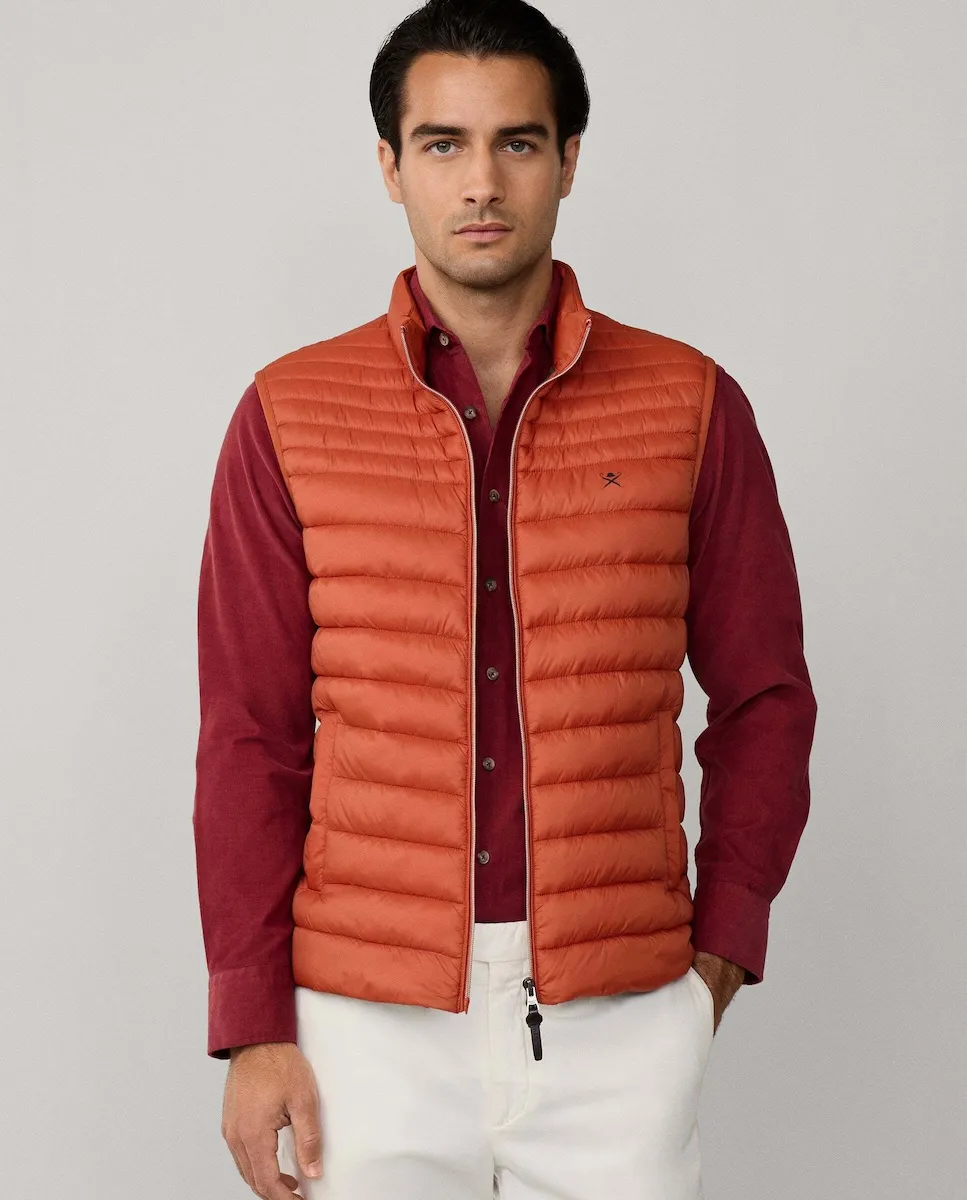 

Мужской ультралегкий жилет Hackett, оранжевый