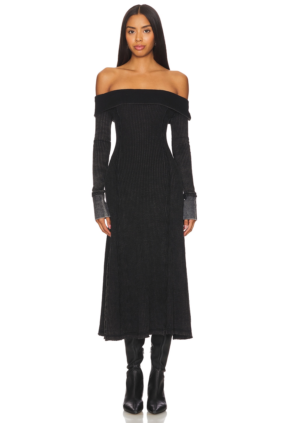 

Платье миди монти Free People, черный