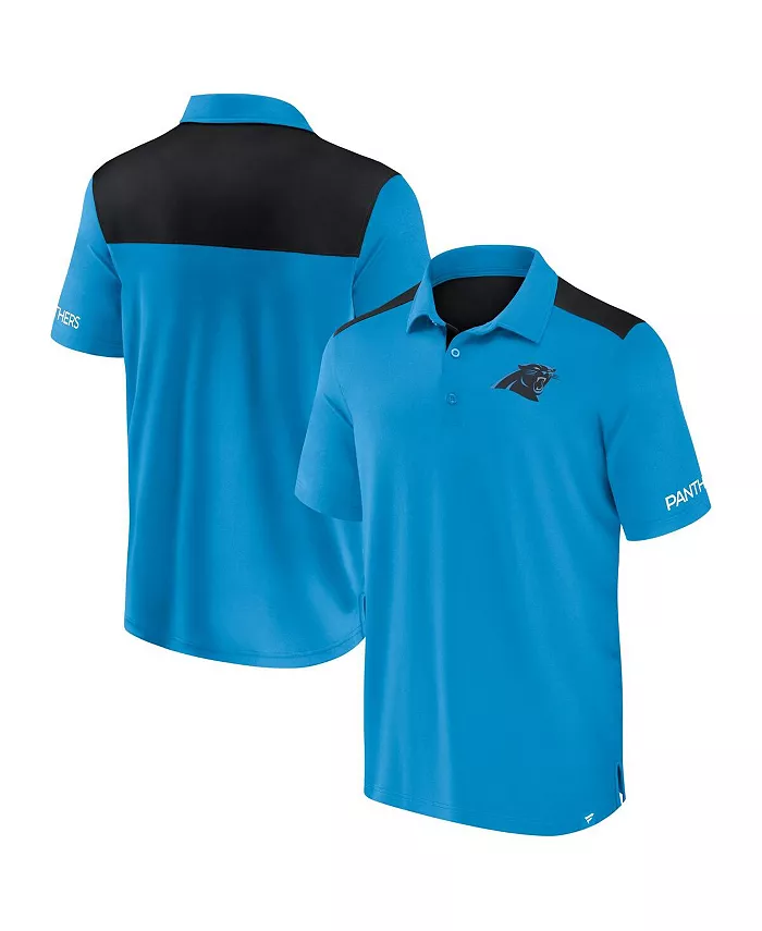 

Мужская поло с цветными блоками Carolina Panthers в сине-черной гамме Fanatics