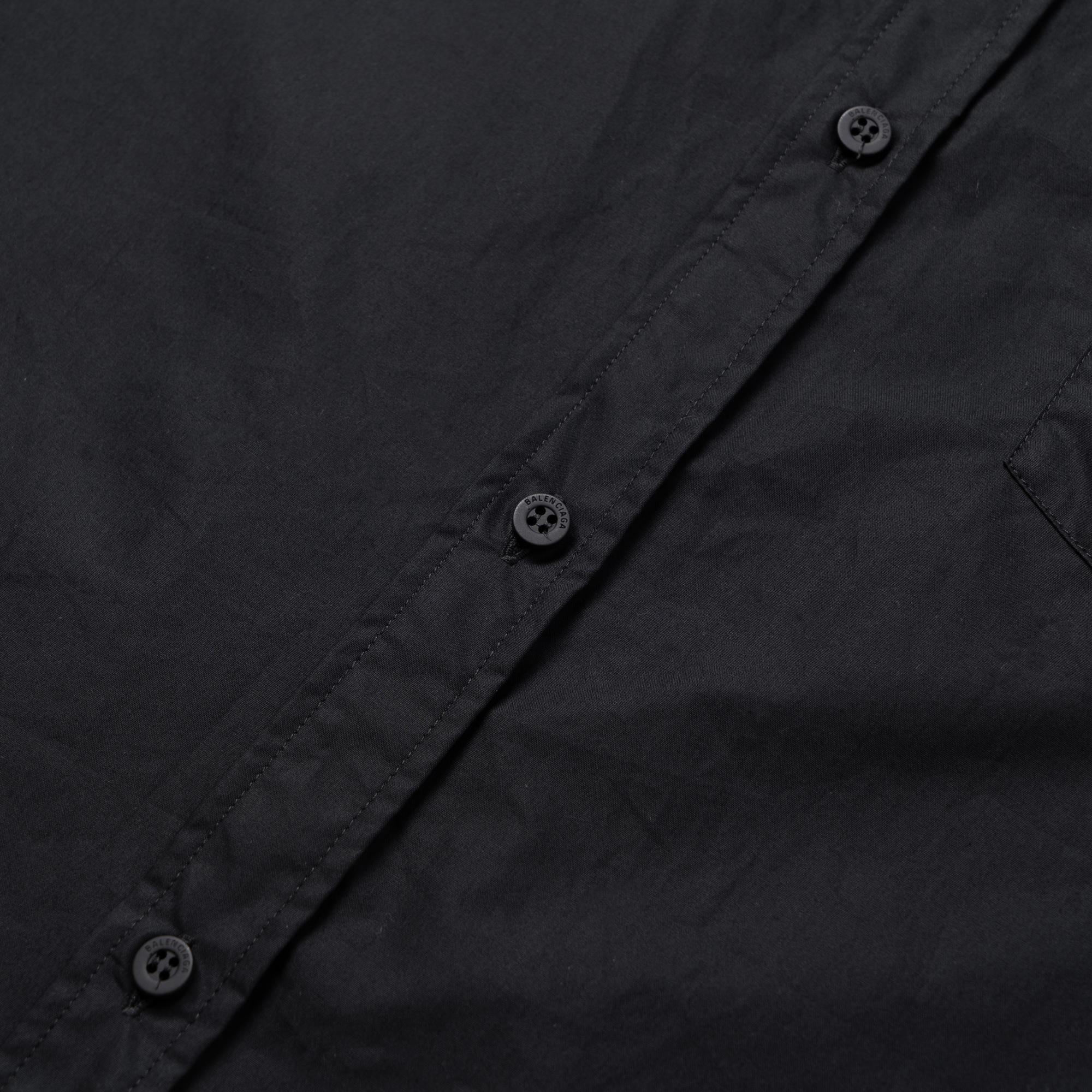Balenciaga Мужская рубашка свободного кроя black — фото 3