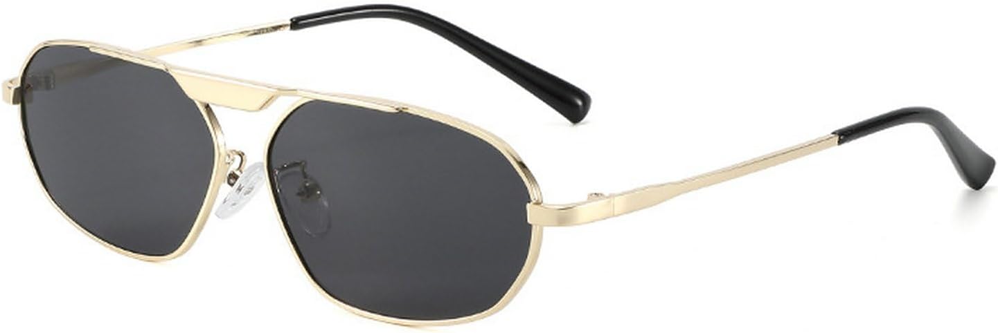 

Солнцезащитные очки Laureles в форме неправильного многоугольника «кошачий глаз» для женщин, модные солнцезащитные очки в металлической оправе для мужчин и женщин в стиле панк, C2