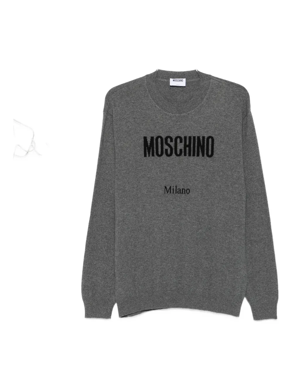 

Свитер с логотипом Moschino, серый
