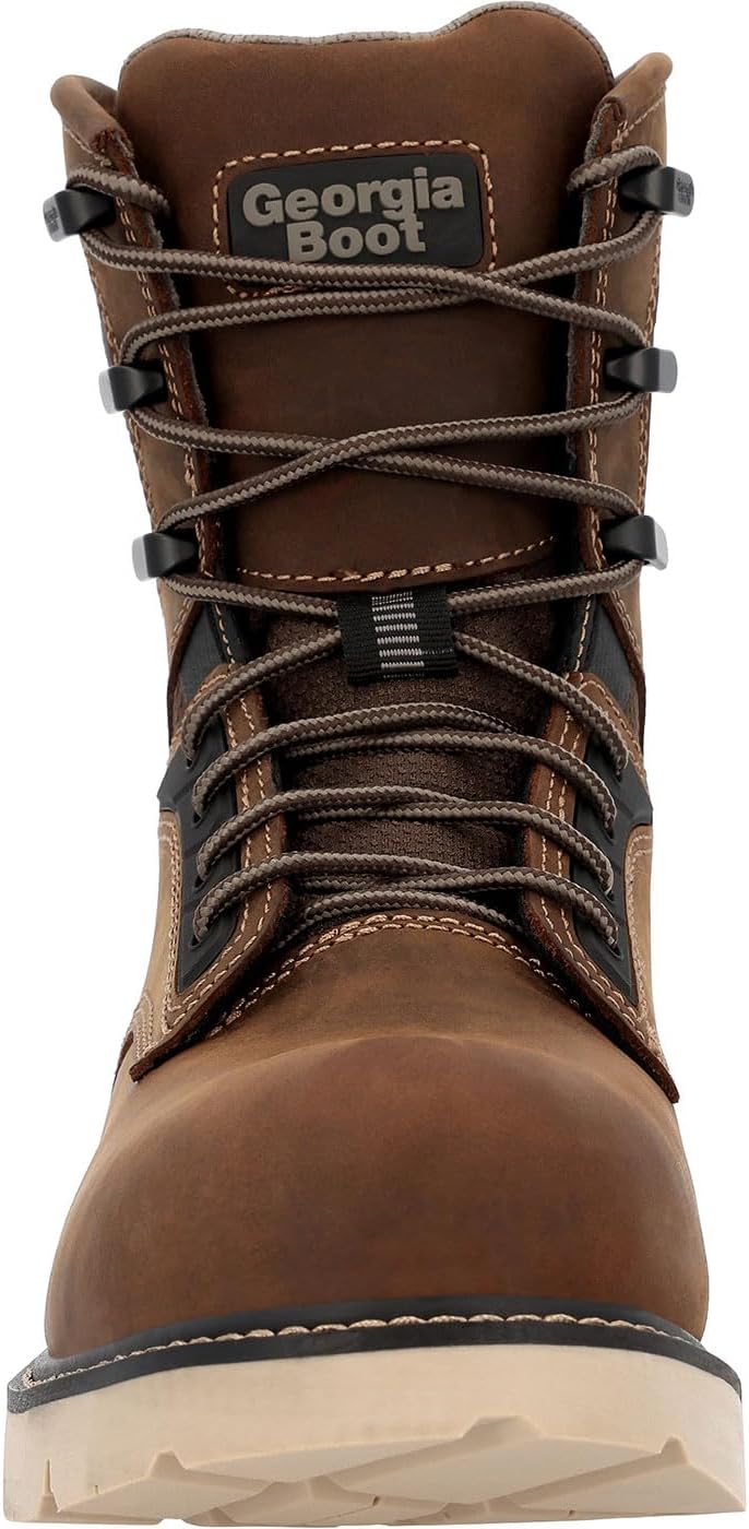 Ботинки Georgia Boot Carbon Flex Wedge 8 водонепроницаемые, коричневый — фото 3