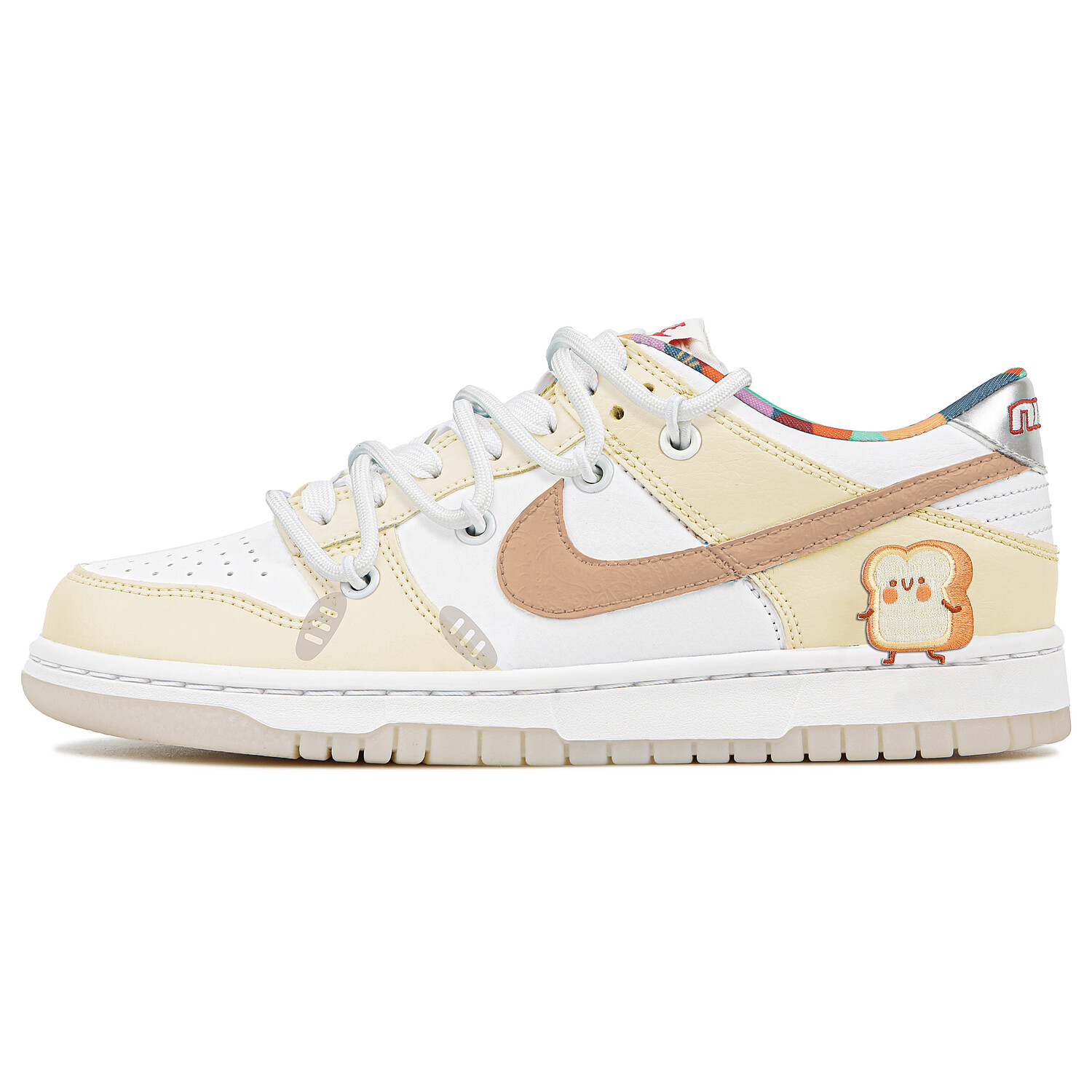 

Кроссовки Nike Dunk Skateboarding Shoes Women's Low-top White/yellow, белый