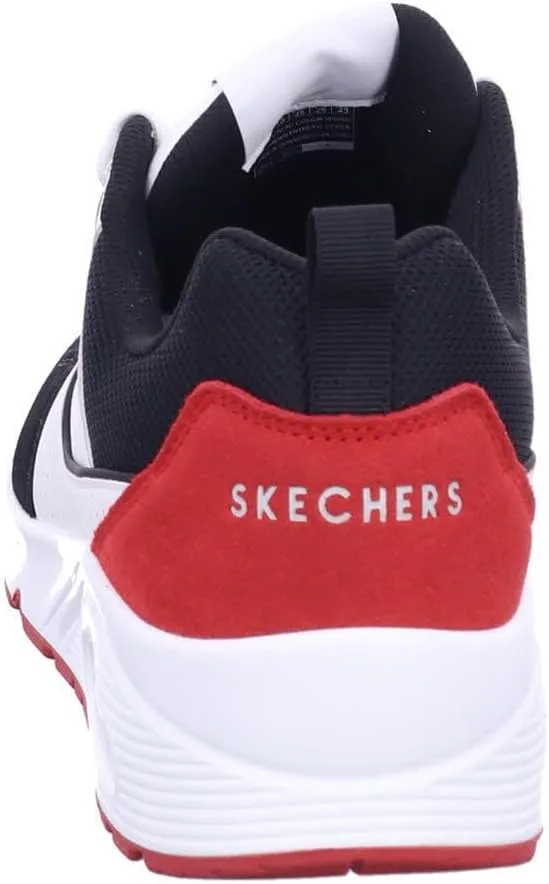 Мужские кроссовки Skechers UNO Retro One, белый/черный/красный — фото 4