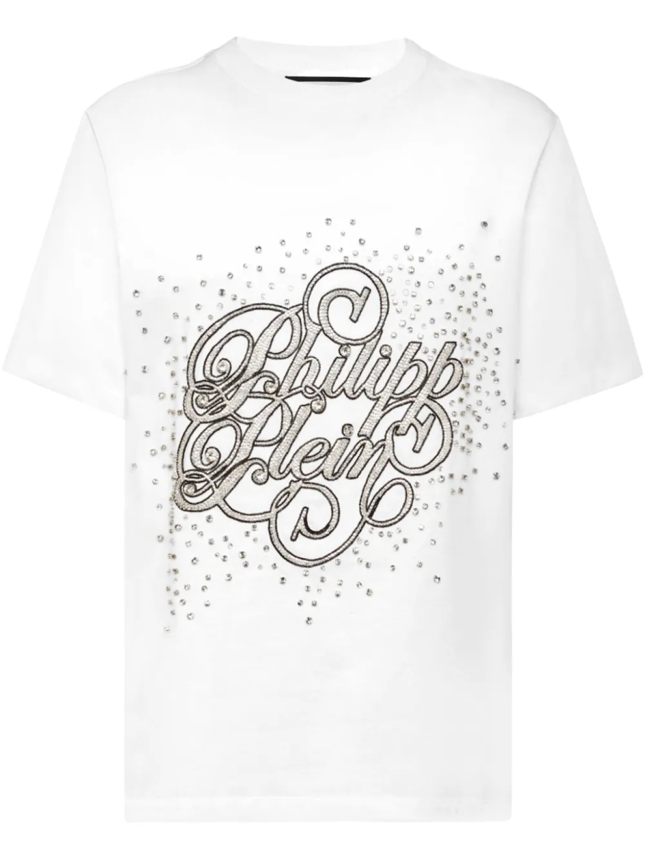 

Philipp Plein футболка с кристаллами, белый