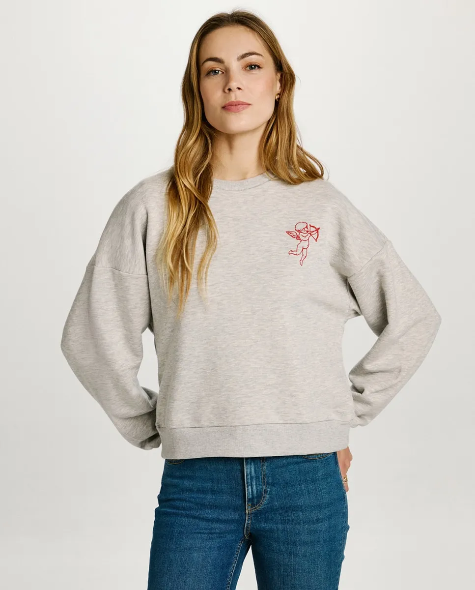 

Толстовка с круглым вырезом Jack & Jones, светло-серый
