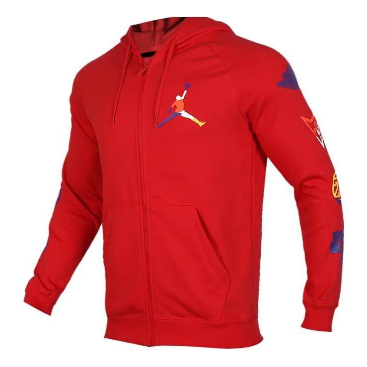 

Куртка Air Jordan Rivals Loopback Hooded Jacket 'University Red', красный