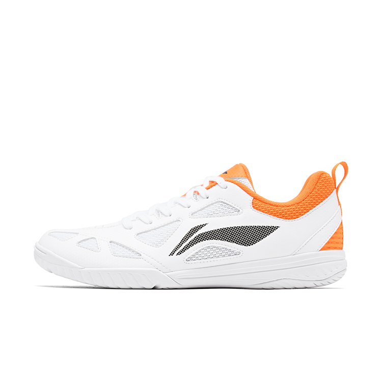 

LINING Любовь к настольному теннису Кроссовки для настольного тенниса Унисекс Низкие Бело-оранжевые + Спортивные носки, цвет White Orange+Sports Socks