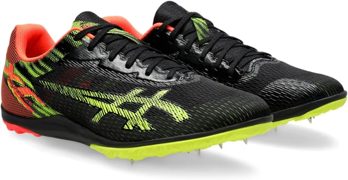 Кроссовки ASICS Resurgence для легкой атлетики унисекс, Black Safety Yellow — фото 2