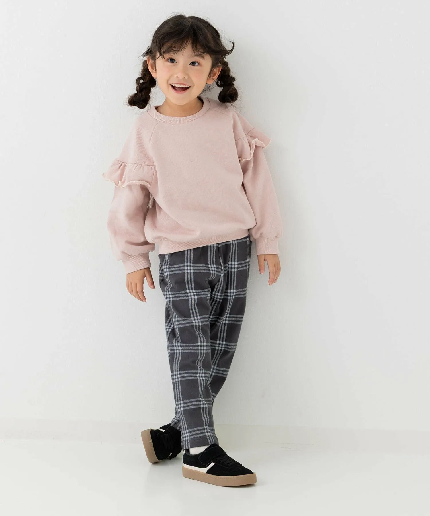 Флисовая толстовка с кружевной оборкой Chil2, Smoke Pink — фото 2