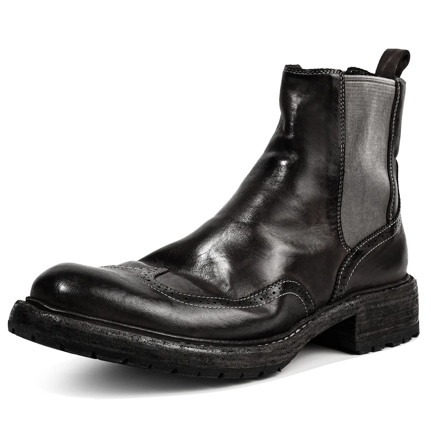 Короткие челси-боты Vibram x Horse Leather для мужчин Dreambox, коричневый — фото 4