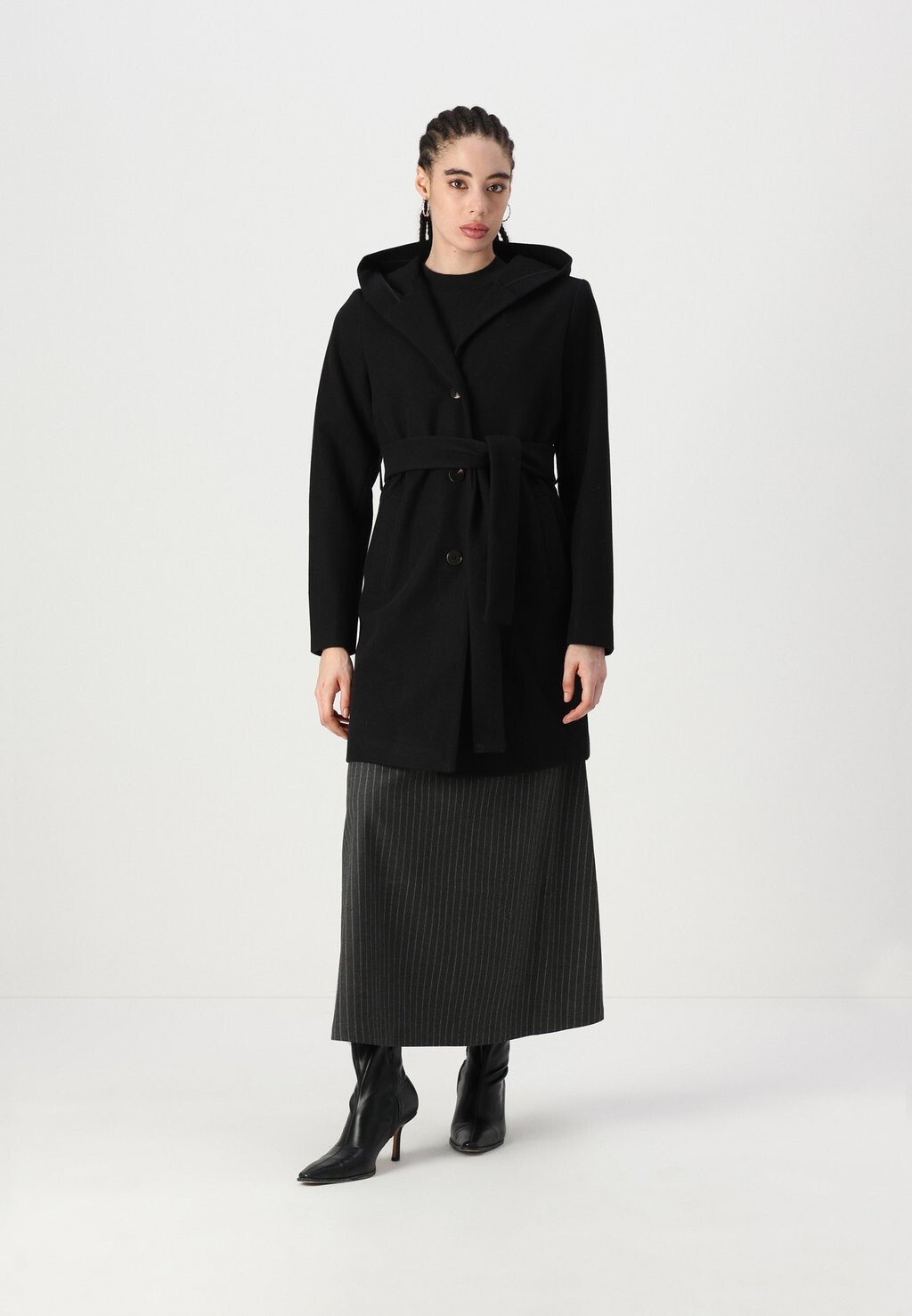 

Классическое пальто VISELMA BELTED COAT VILA, черный