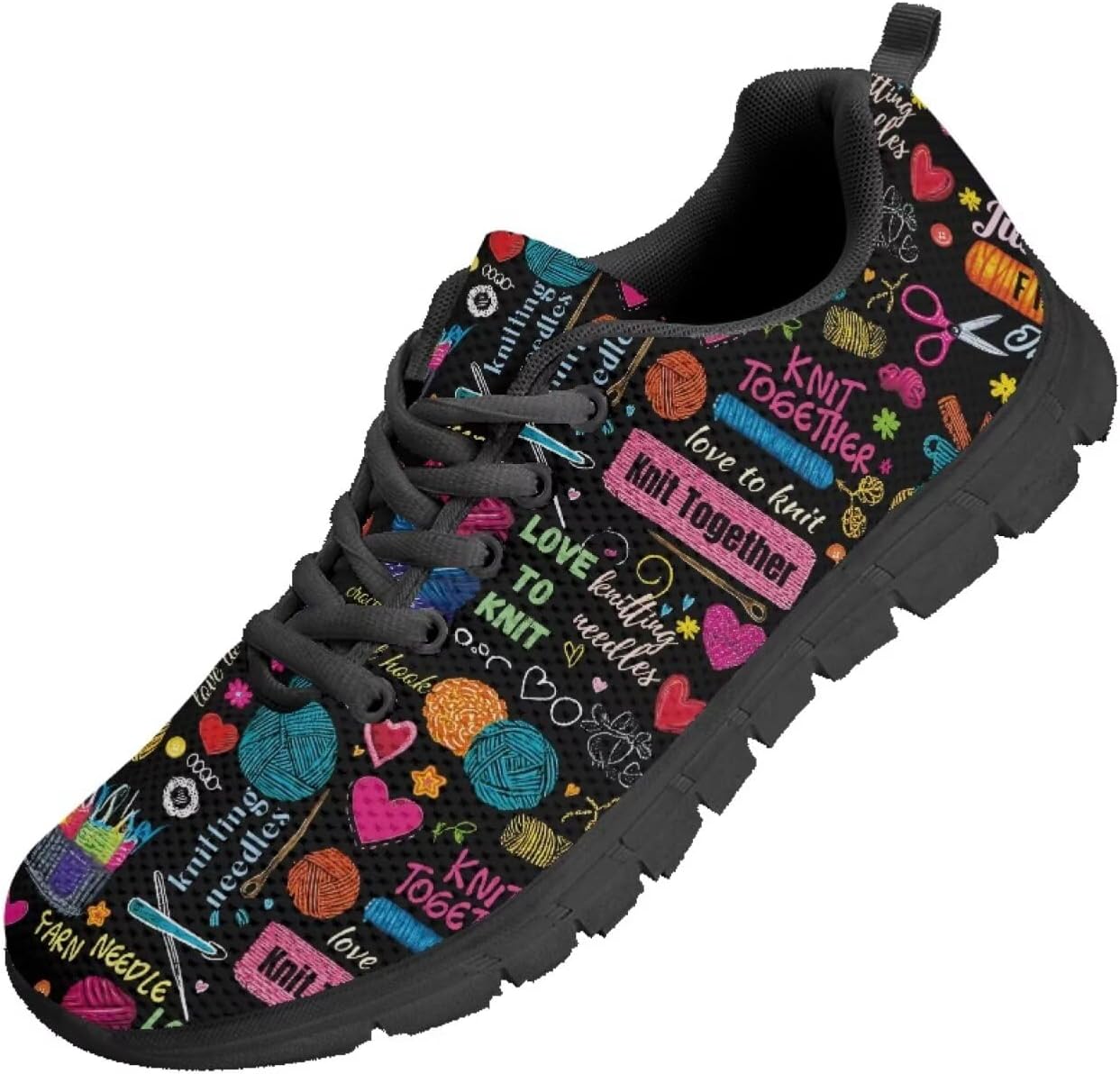 

Мужские кроссовки Funnydude с забавным принтом, удобные осенние прогулочные туфли на шнуровке для работы, Cartoon Sewing Print