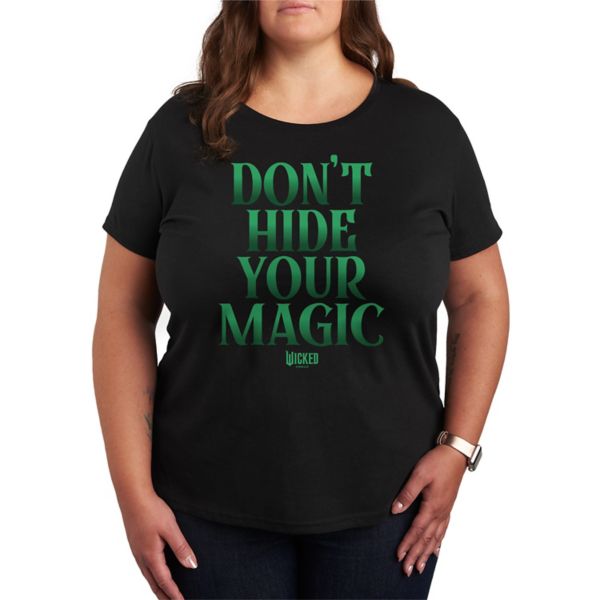 

Футболка с принтом "плюс размер" от Wicked Don't Closer your magic Graphic Licensed Character, черный