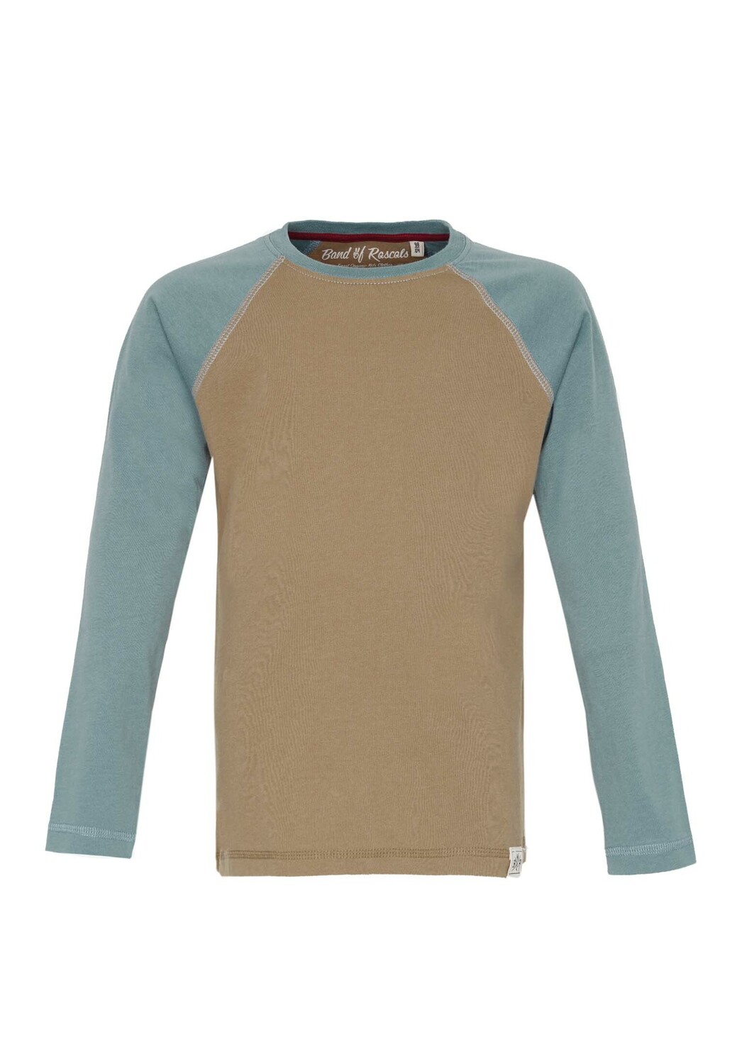 

Лонгслив Band of Rascals Raglan, цвет caramel arctic blue