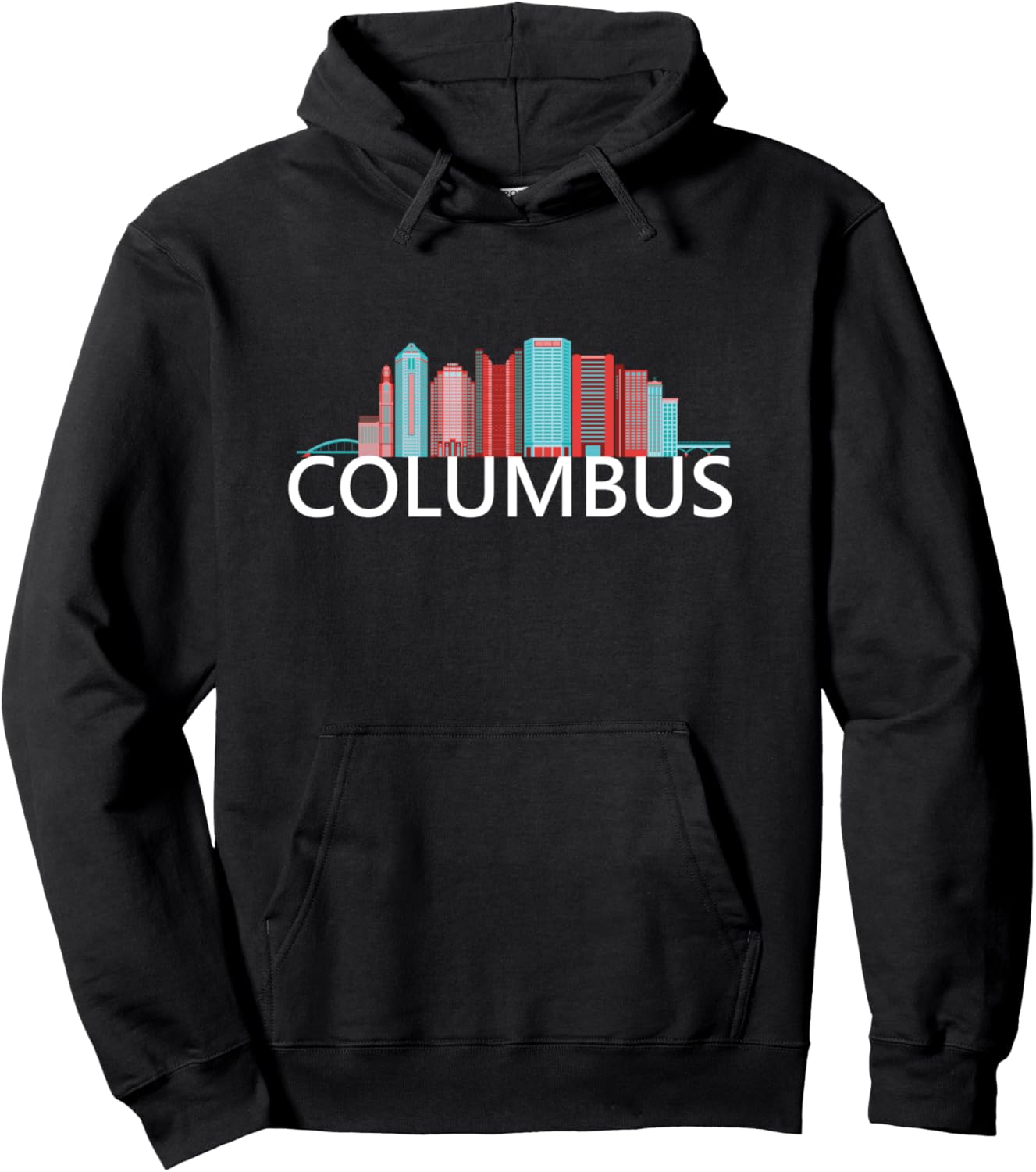 

Худи с силуэтом городского пейзажа Колумбуса, штат Огайо, США Us United States City Skylines Silhouette Outline, черный